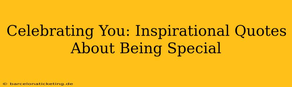 Celebrating You: Inspirational Quotes About Being Special