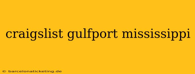 craigslist gulfport mississippi
