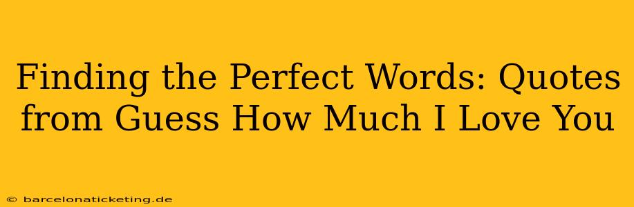 Finding the Perfect Words: Quotes from Guess How Much I Love You