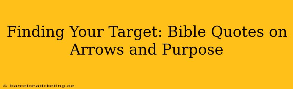 Finding Your Target: Bible Quotes on Arrows and Purpose