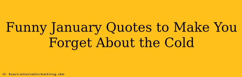 Funny January Quotes to Make You Forget About the Cold