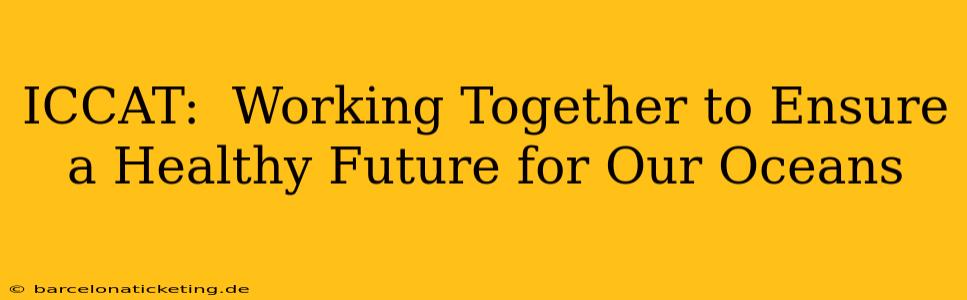 ICCAT:  Working Together to Ensure a Healthy Future for Our Oceans