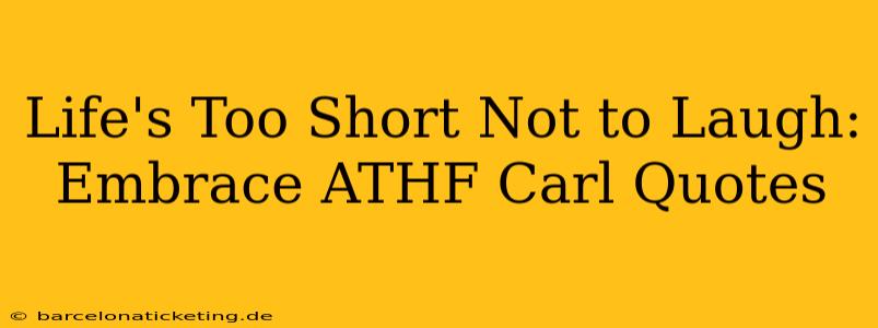 Life's Too Short Not to Laugh: Embrace ATHF Carl Quotes