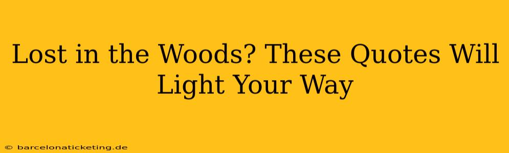 Lost in the Woods? These Quotes Will Light Your Way