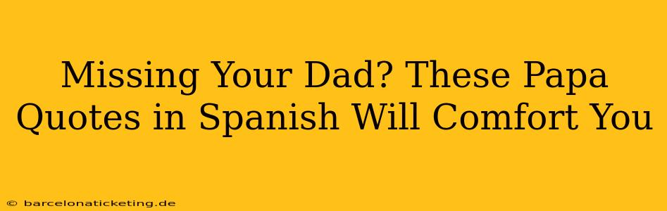 Missing Your Dad? These Papa Quotes in Spanish Will Comfort You