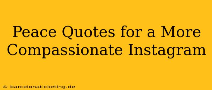 Peace Quotes for a More Compassionate Instagram 