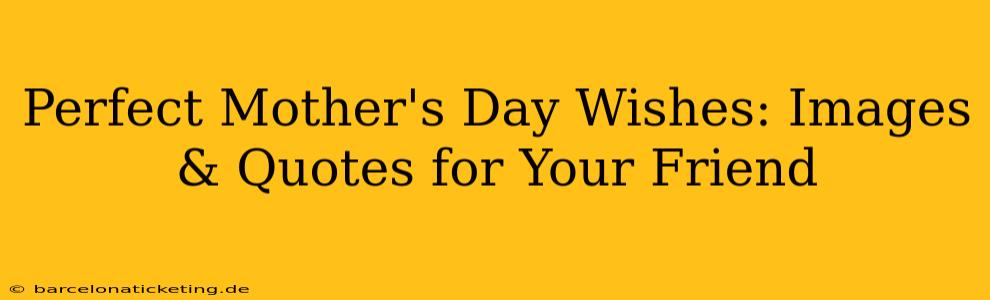 Perfect Mother's Day Wishes: Images & Quotes for Your Friend