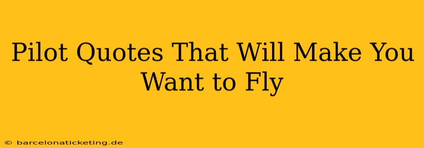 Pilot Quotes That Will Make You Want to Fly