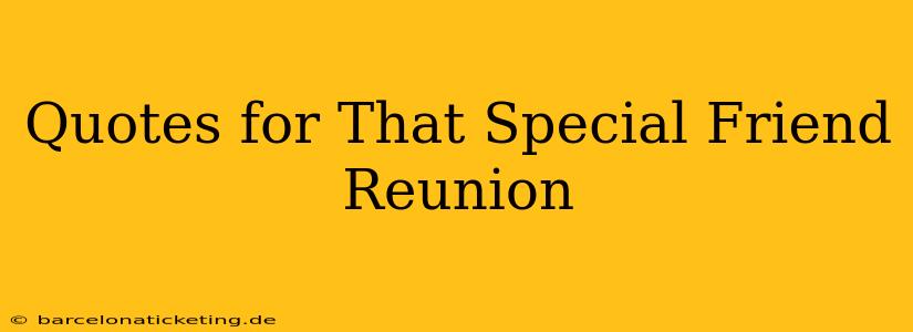 Quotes for That Special Friend Reunion