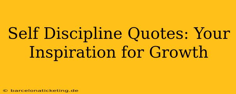 Self Discipline Quotes: Your Inspiration for Growth
