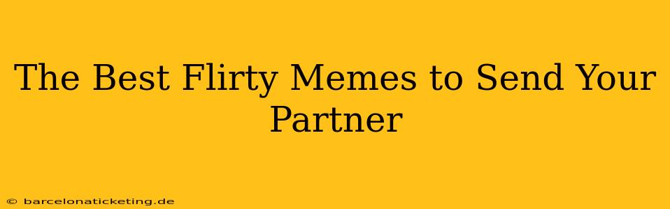 The Best Flirty Memes to Send Your Partner