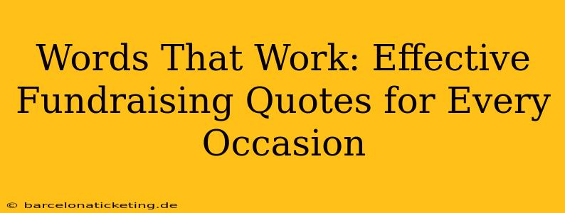 Words That Work: Effective Fundraising Quotes for Every Occasion